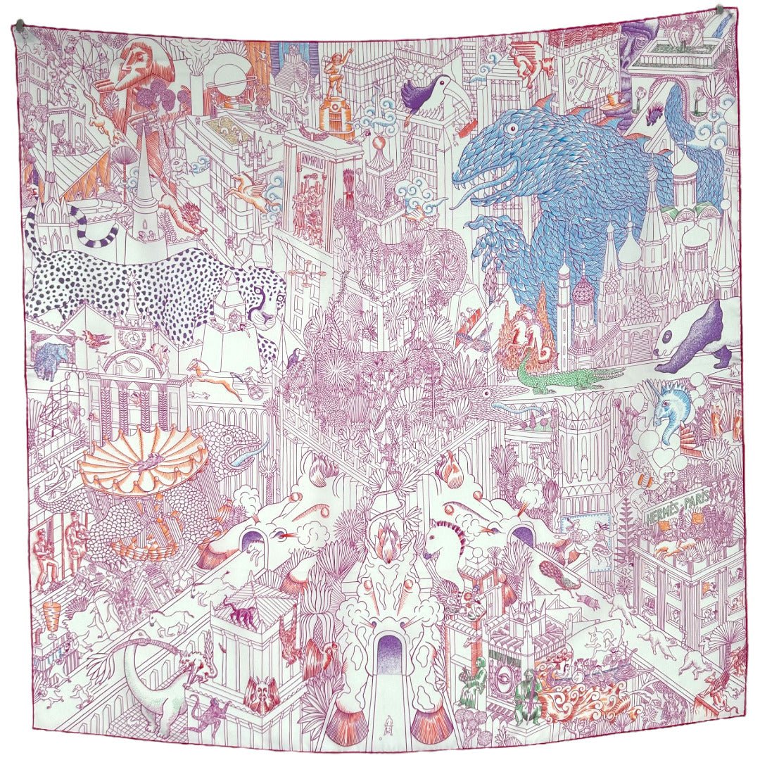 Animapolis - FOULARD HERMES 90 cm - Carré Society