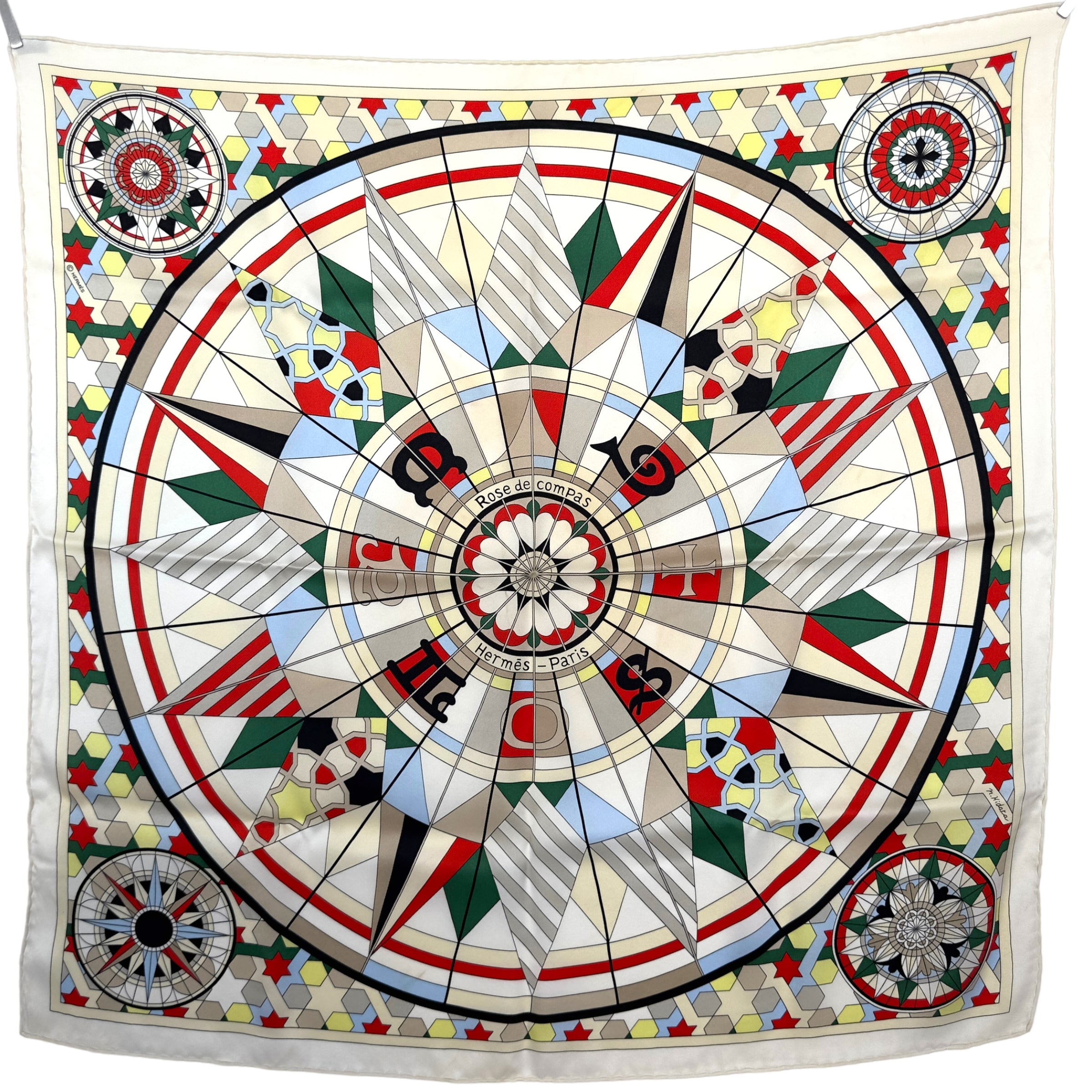 Compass rose - HERMES SCARF 70 CM