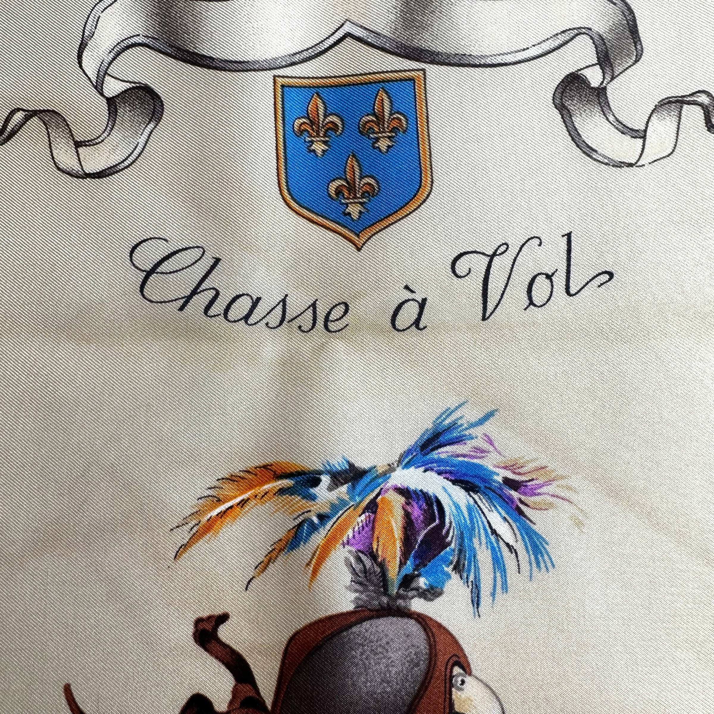 Hunting with wings - HERMES SCARF 90 CM