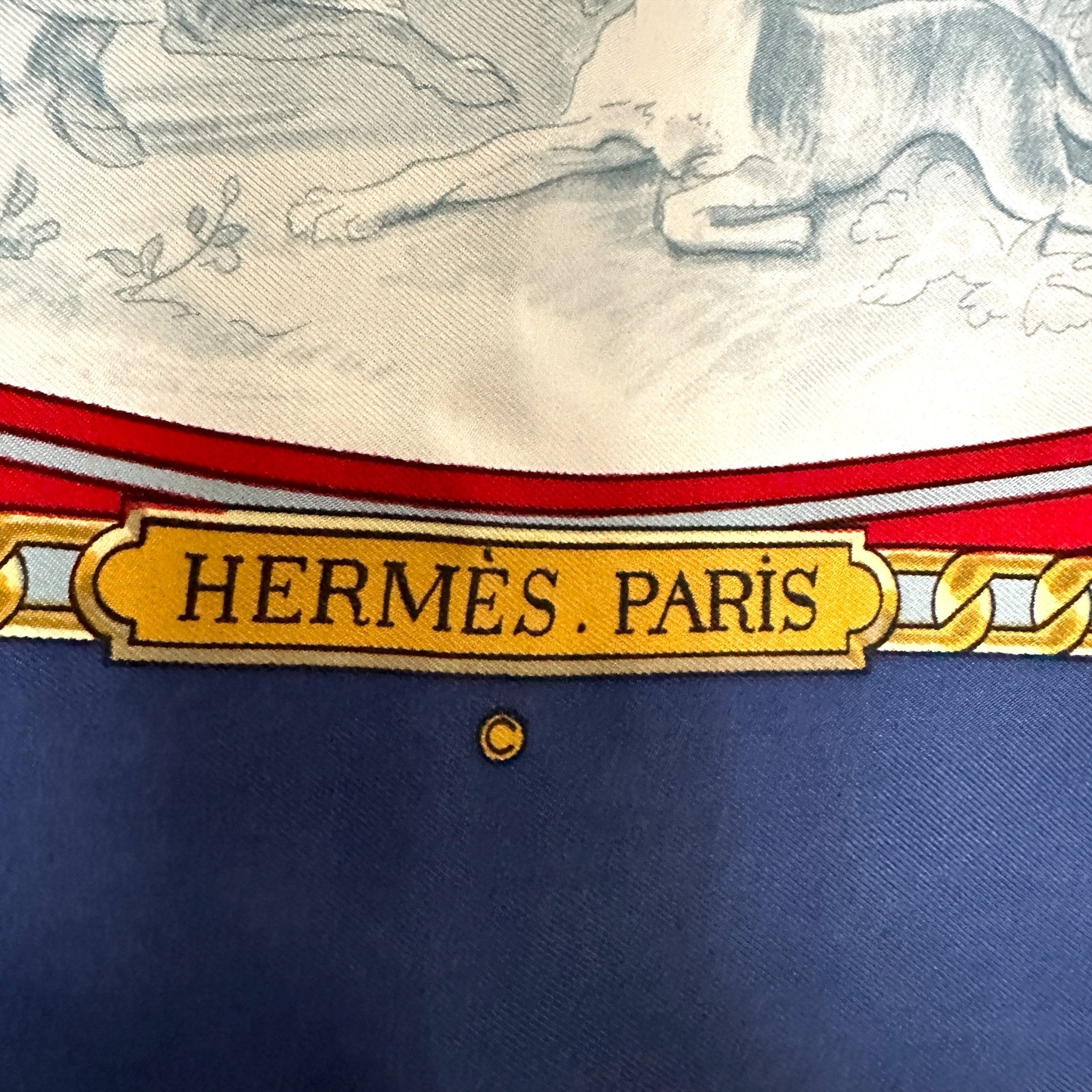 Armes de chasse - FOULARD HERMES 90CM - Carré Society