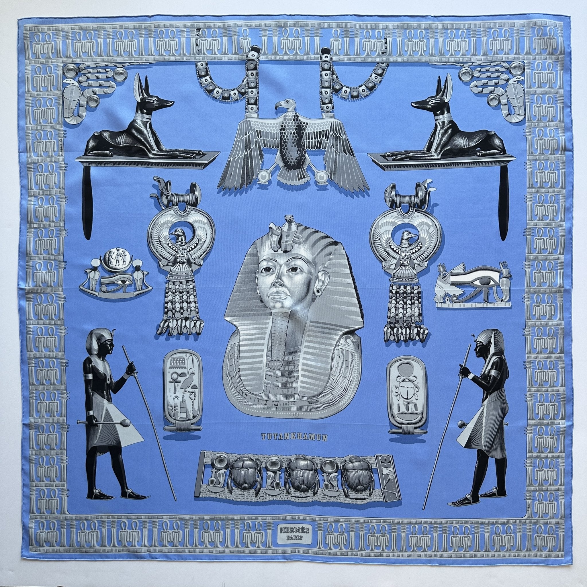 Tutankhamun - FOULARD HERMES 90 CM