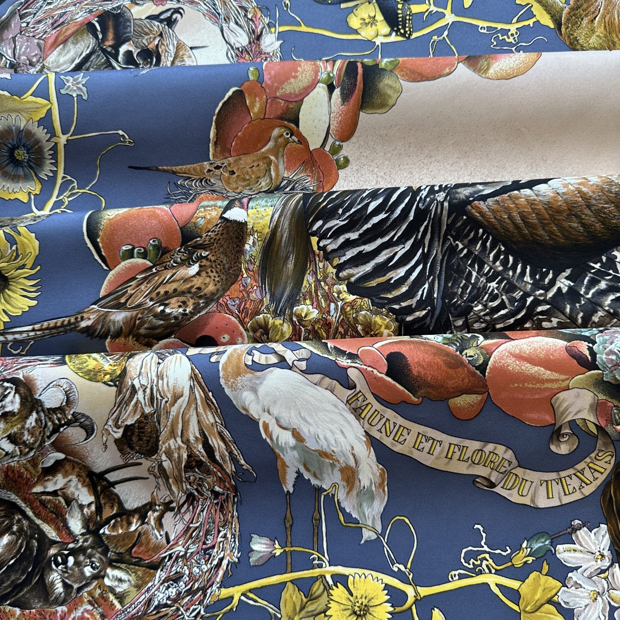 Faune et Flore du Texas - FOULARD HERMES 90 CM