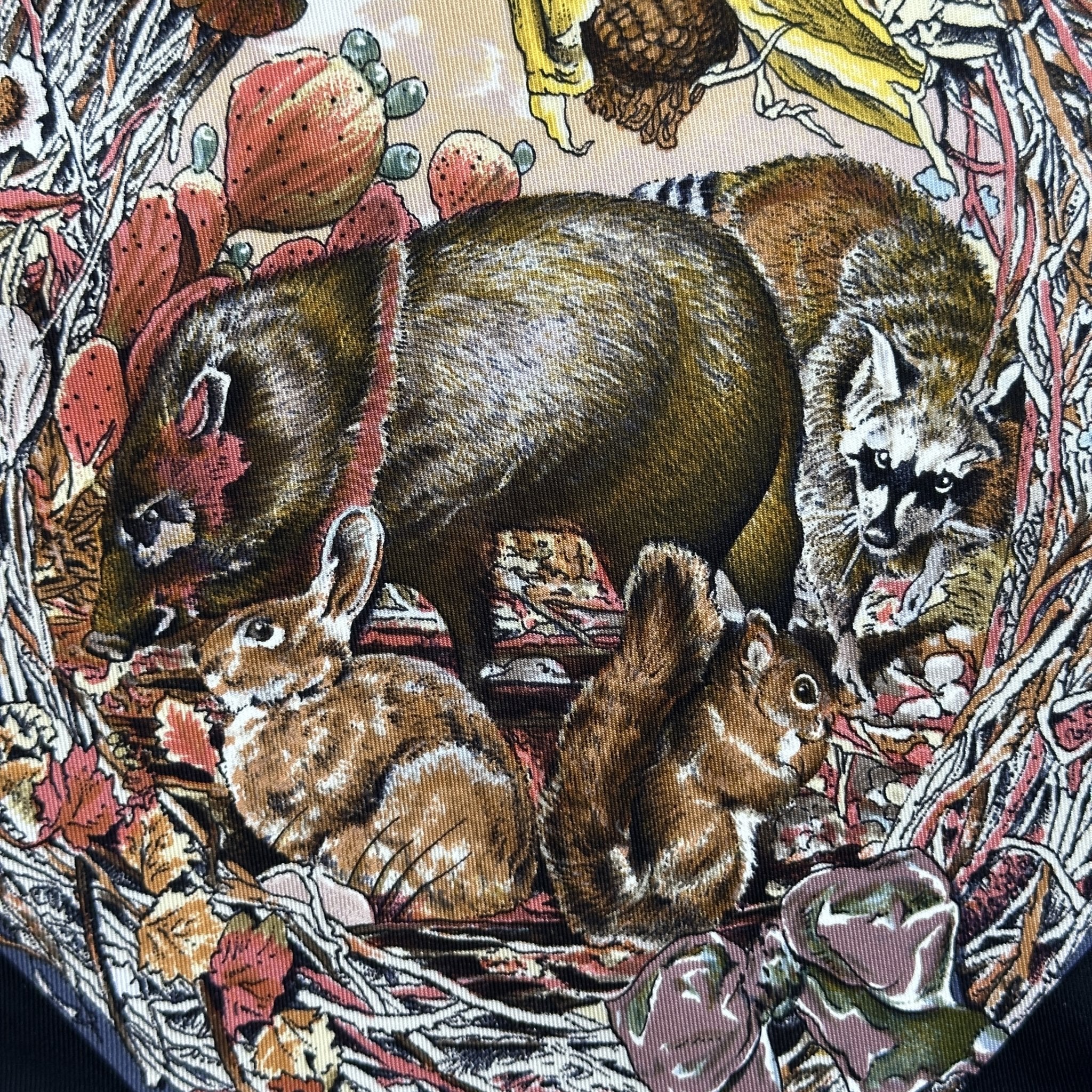 Faune et Flore du Texas - FOULARD HERMES 90 CM