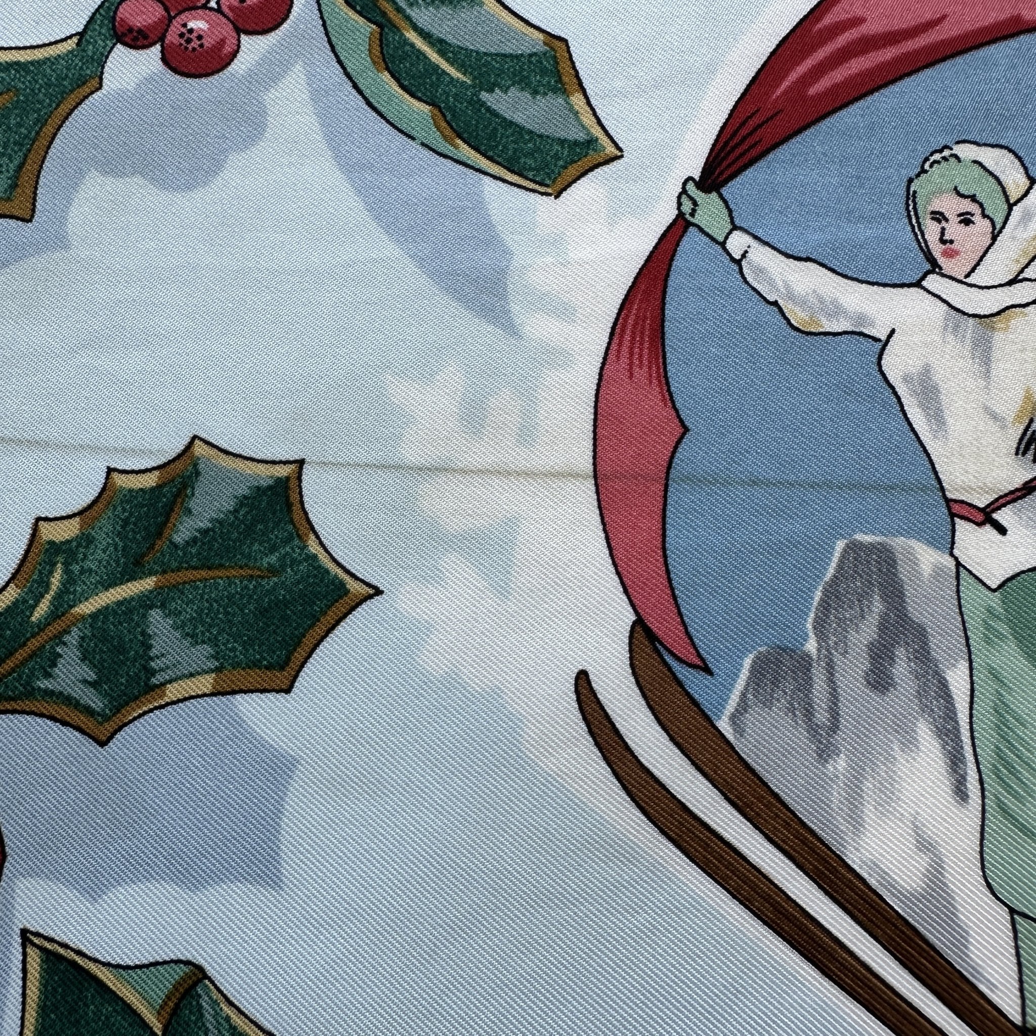 Neige d'antan - FOULARD HERMES 90 CM