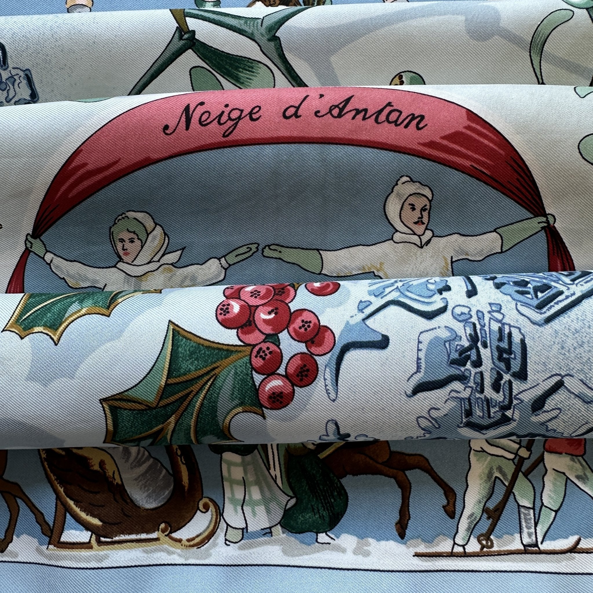Neige d'antan - FOULARD HERMES 90 CM