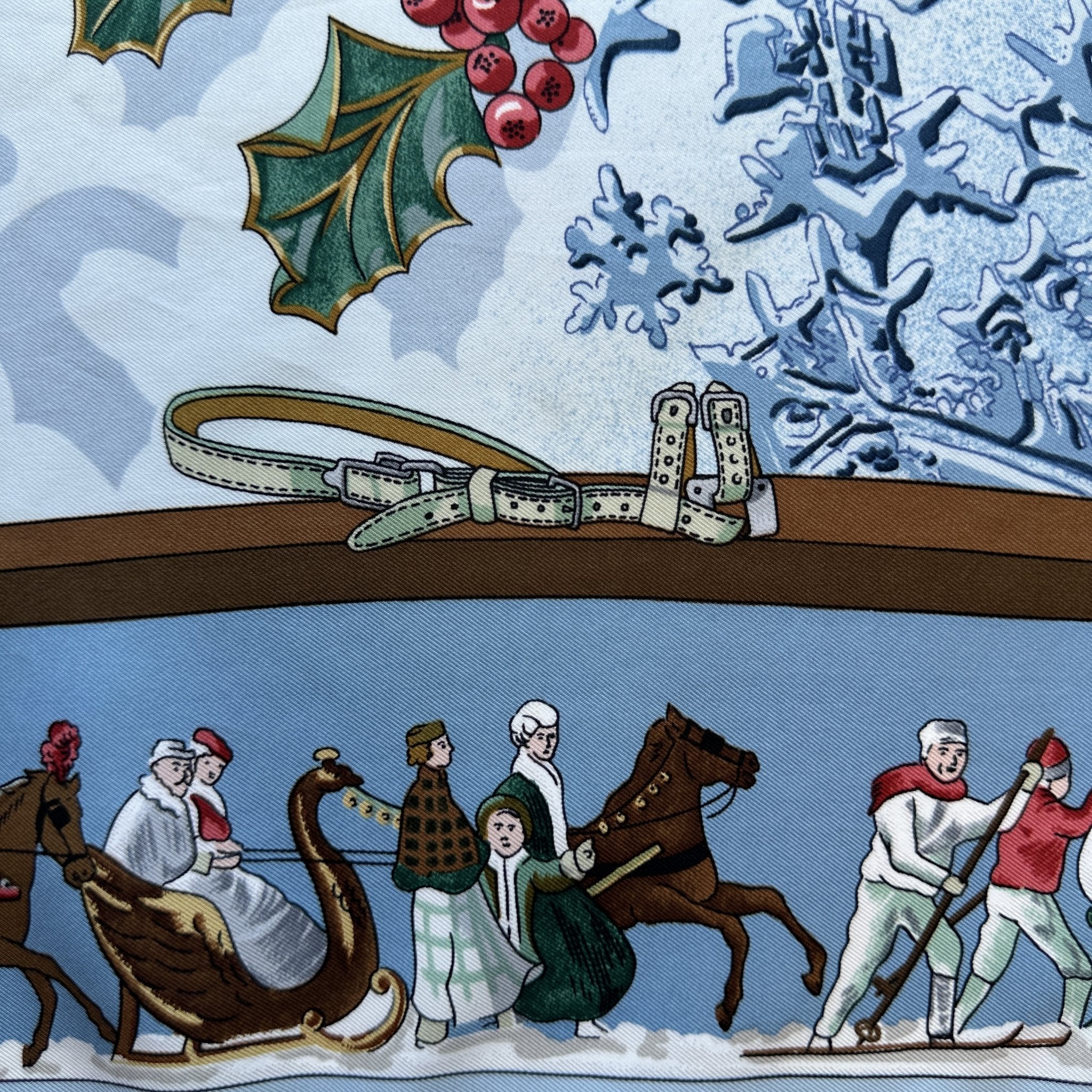 Neige d'antan - FOULARD HERMES 90 CM