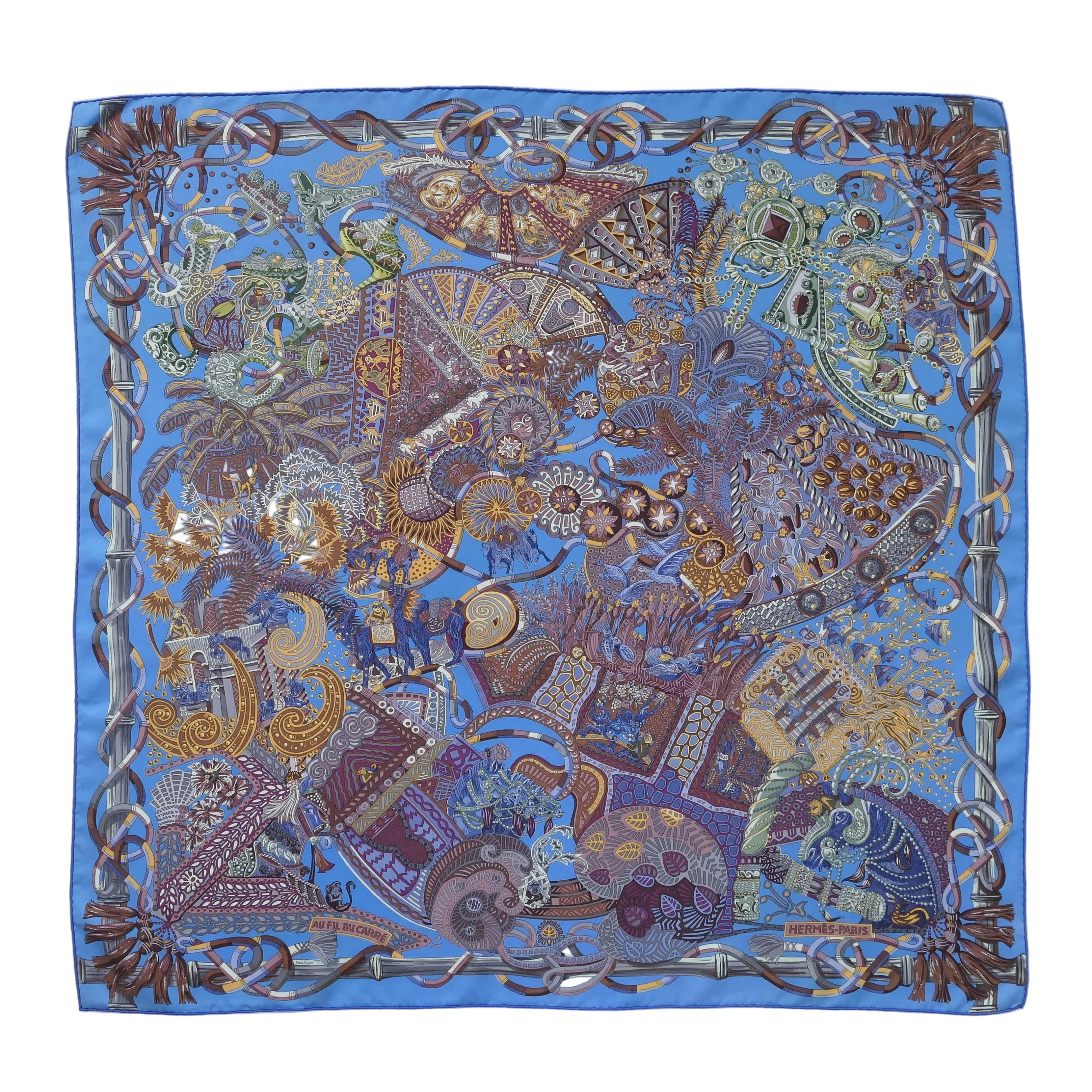 Carré Hermès Édition anniversaire – Au Fil du Carré – Annie Faivre (2011)