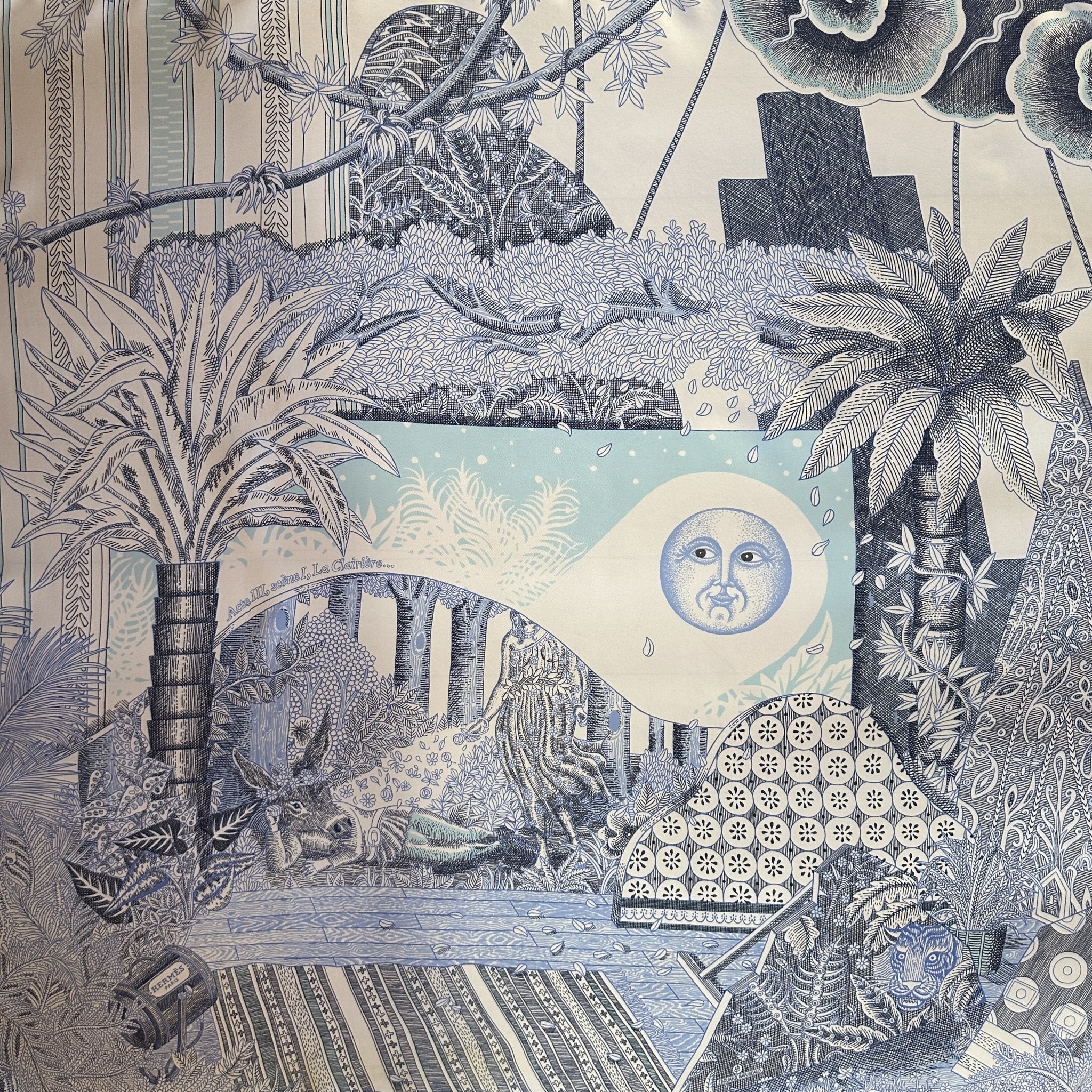 Acte III, scène 1, La clairière - FOULARD HERMES 90CM