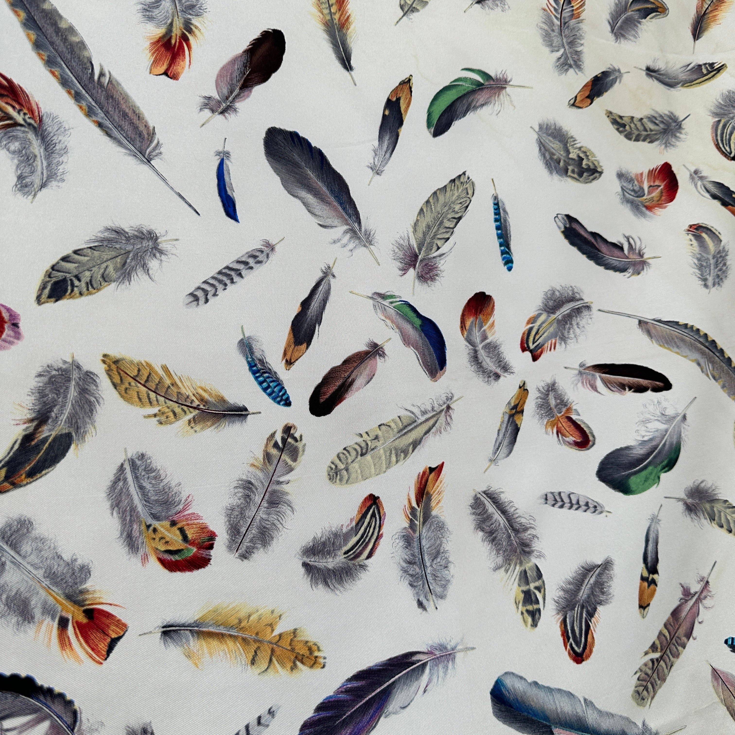 Feathers - HERMES SCARF 90 CM