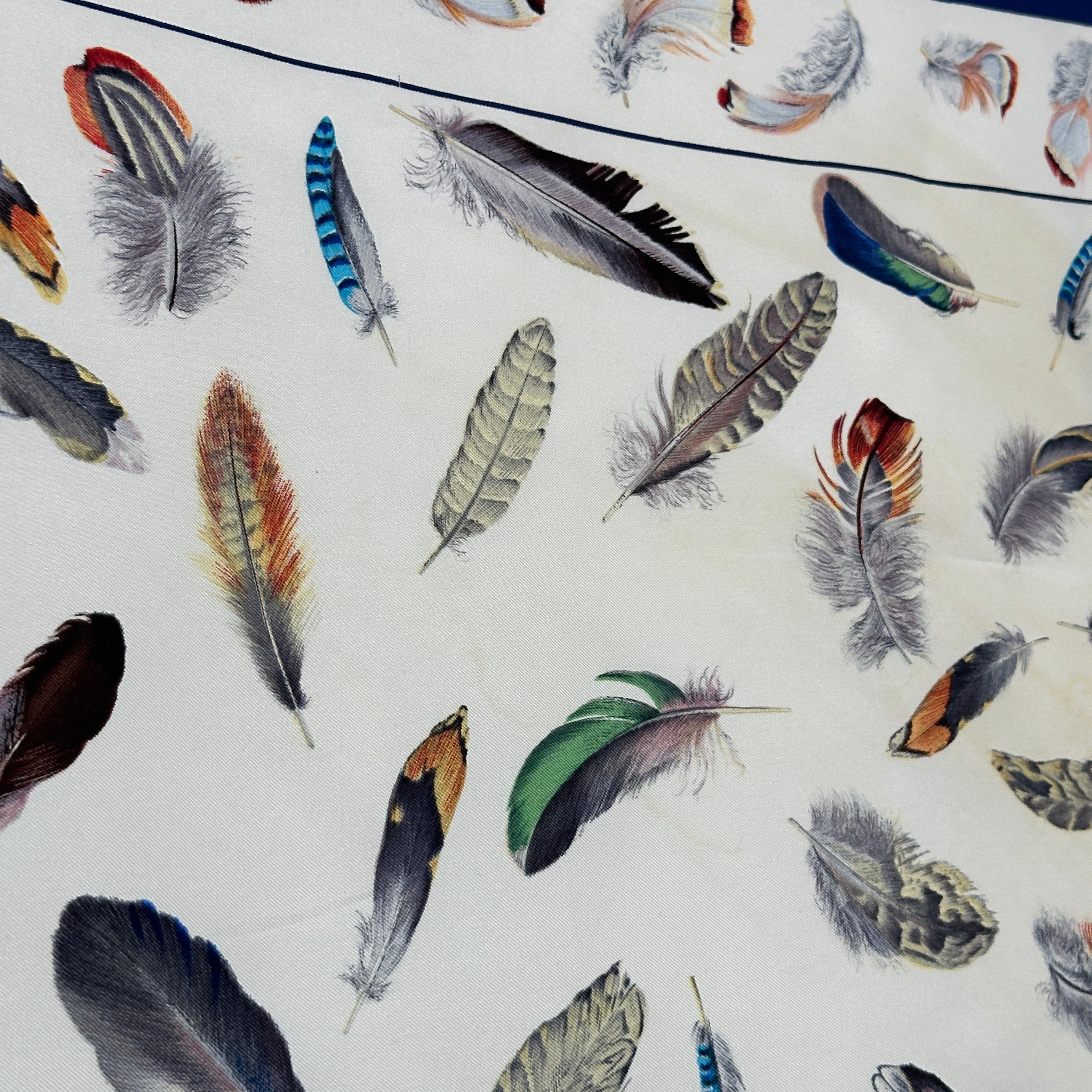 Feathers - HERMES SCARF 90 CM