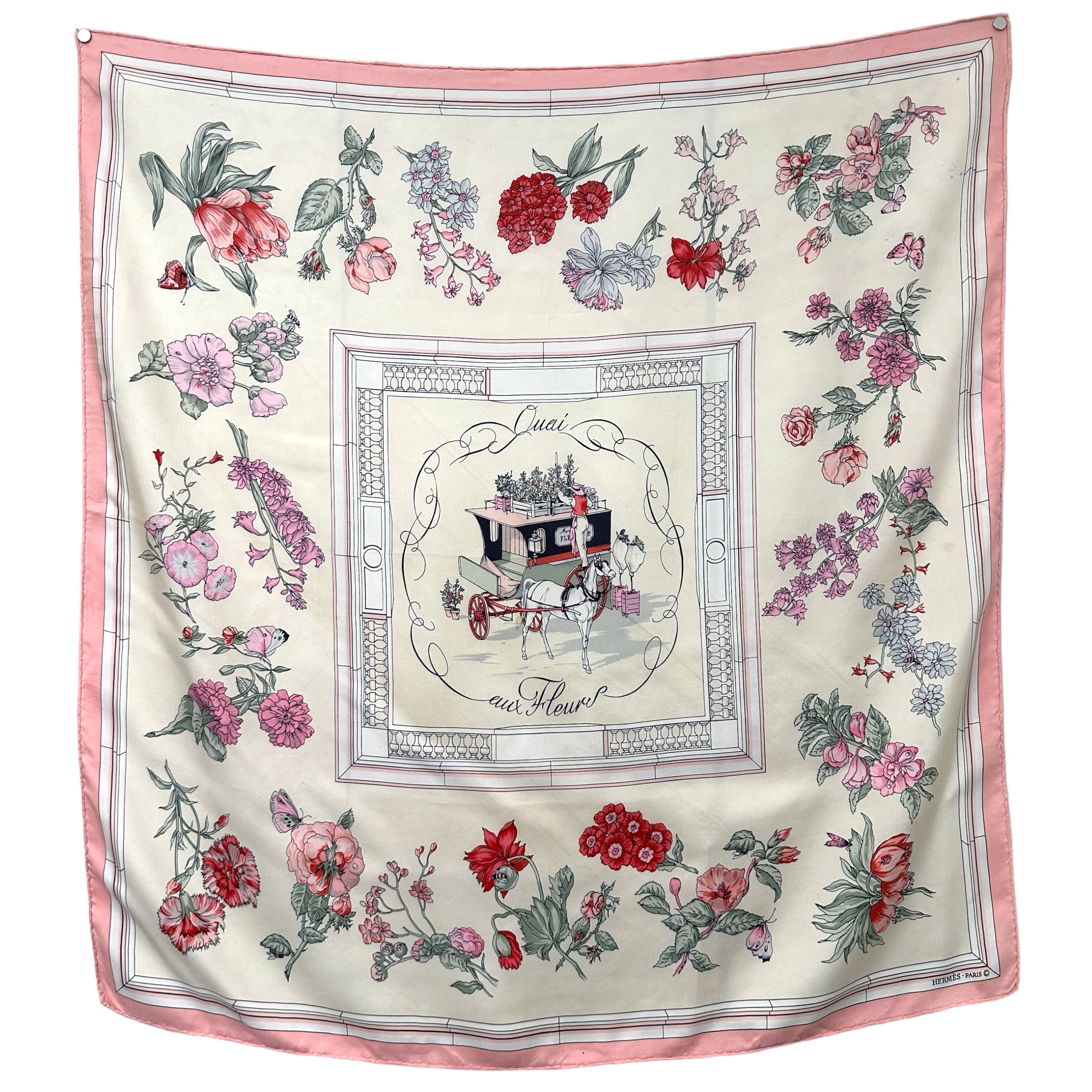 Quai aux Fleurs - Hermès Scarf 90 cm