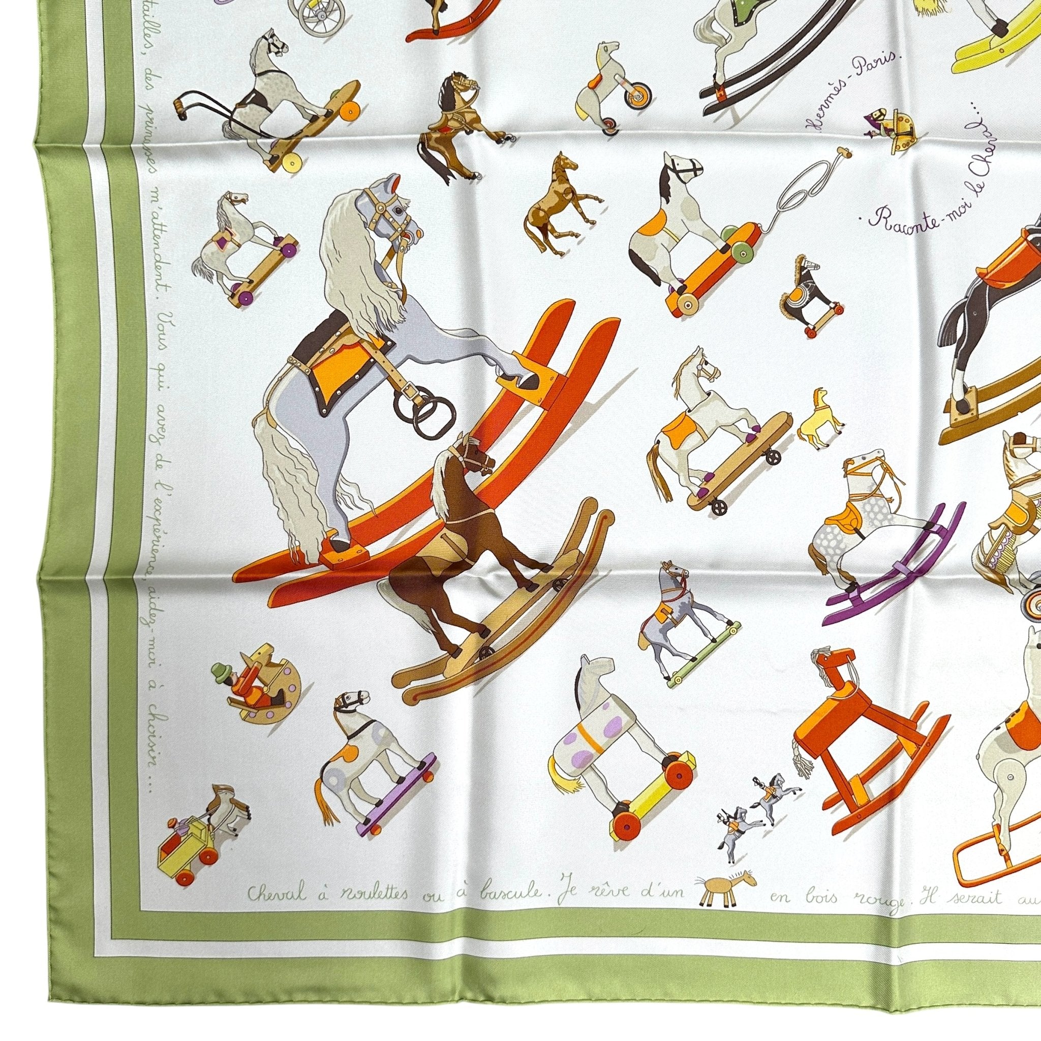 foulard hermes carre 90 cm raconte moi le cheval dessins de chevaux à bacule