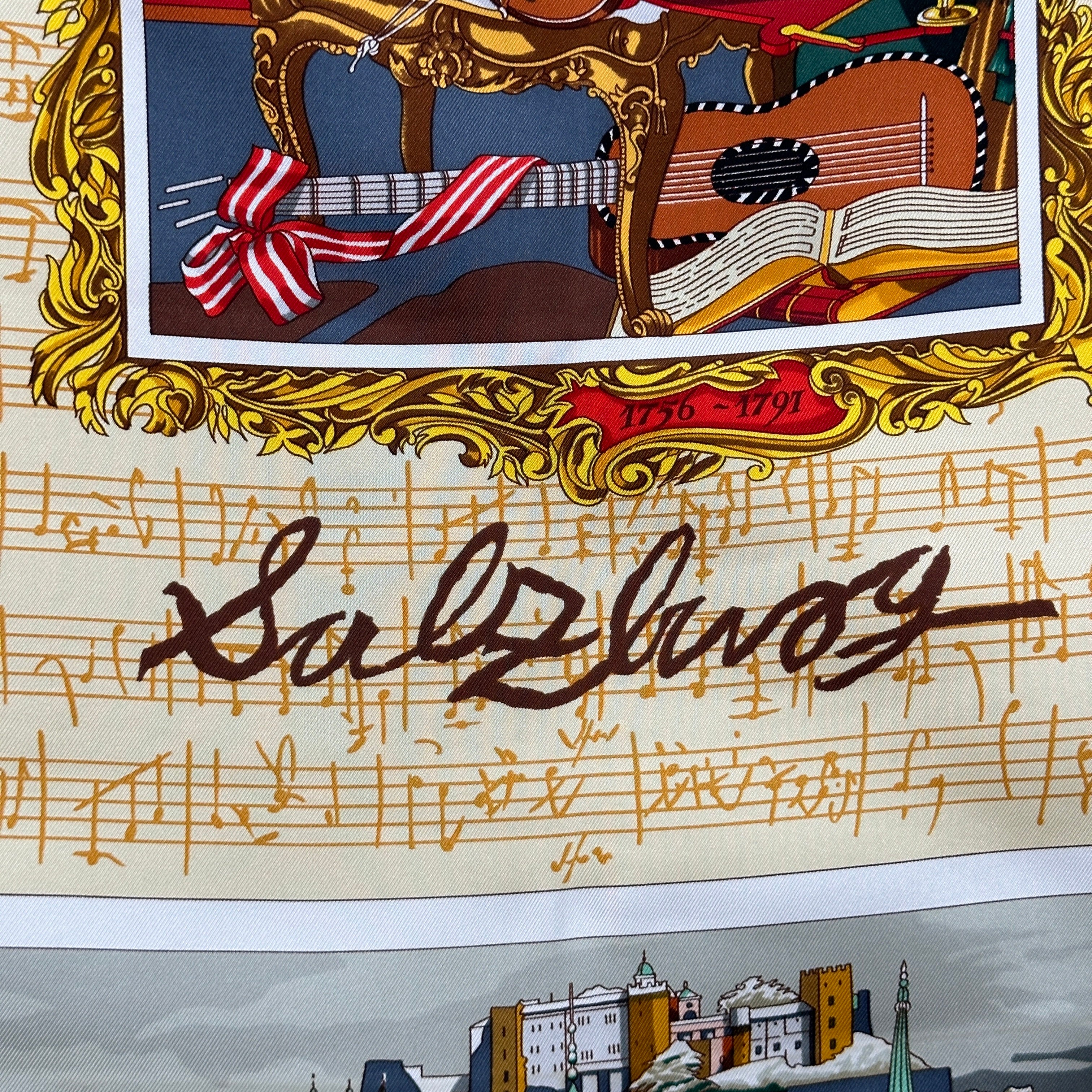 titre du carré hermès Salzburg