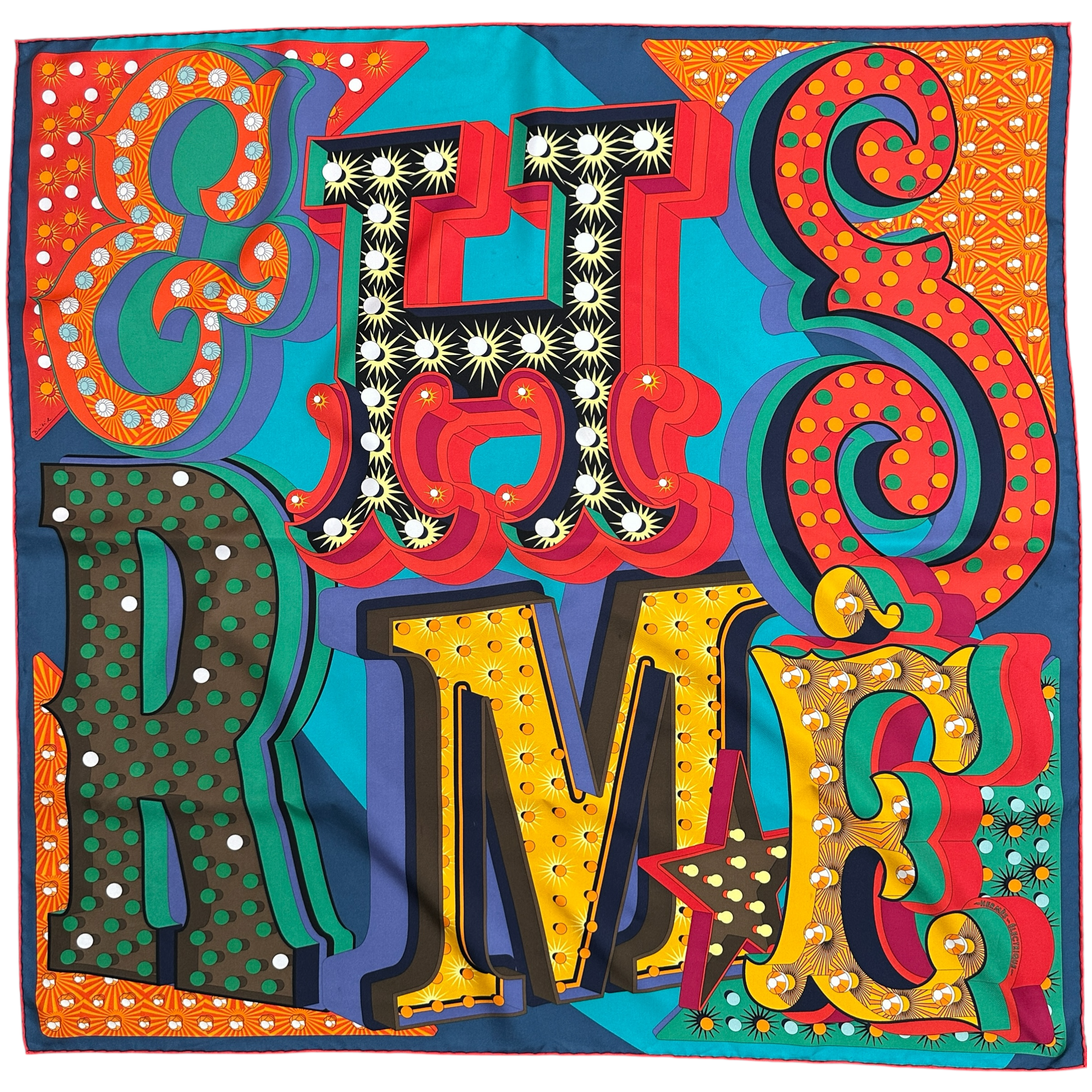 foulard hermes electrique expertise par carre society