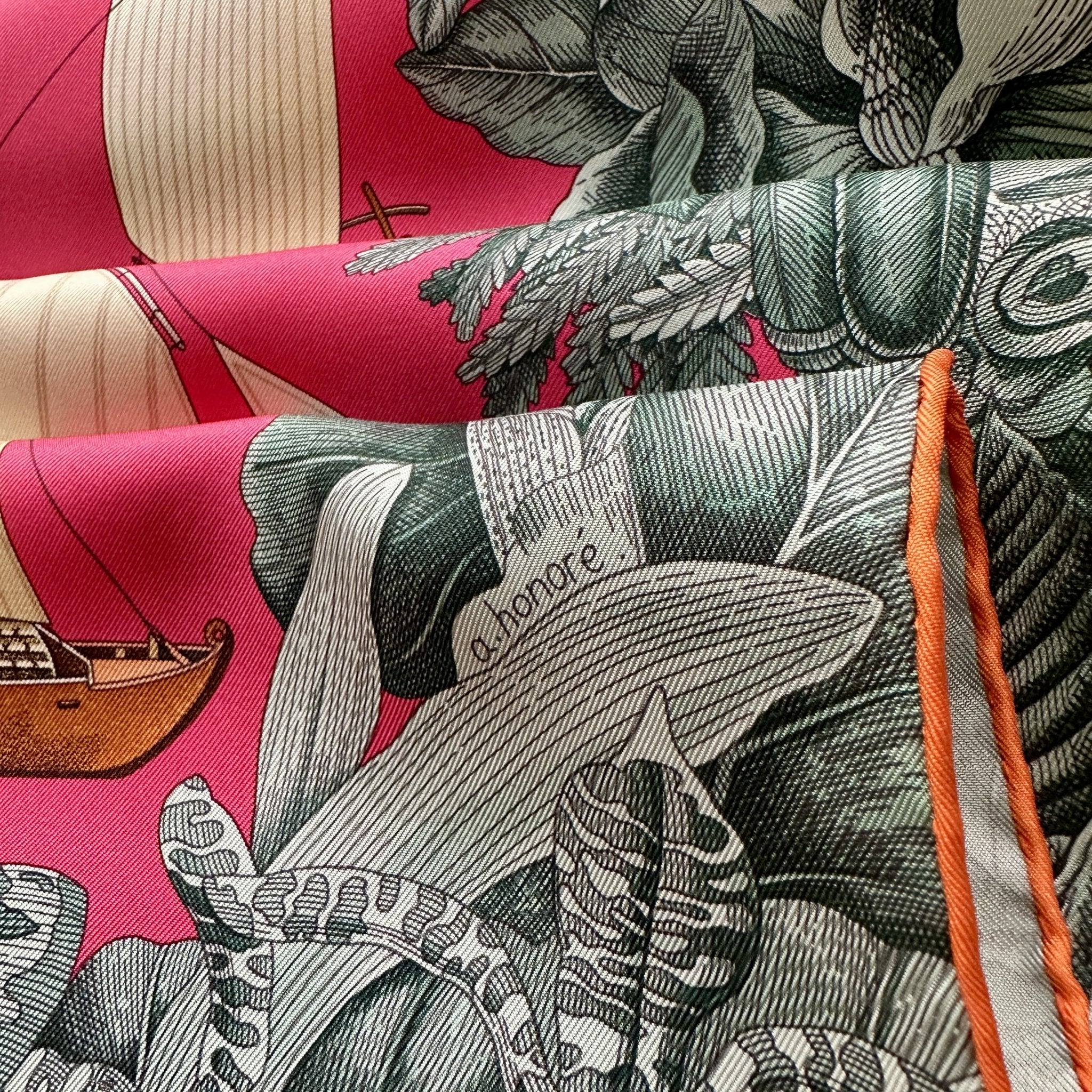 Détail de la signature de la dessinatrice Aline Honoré