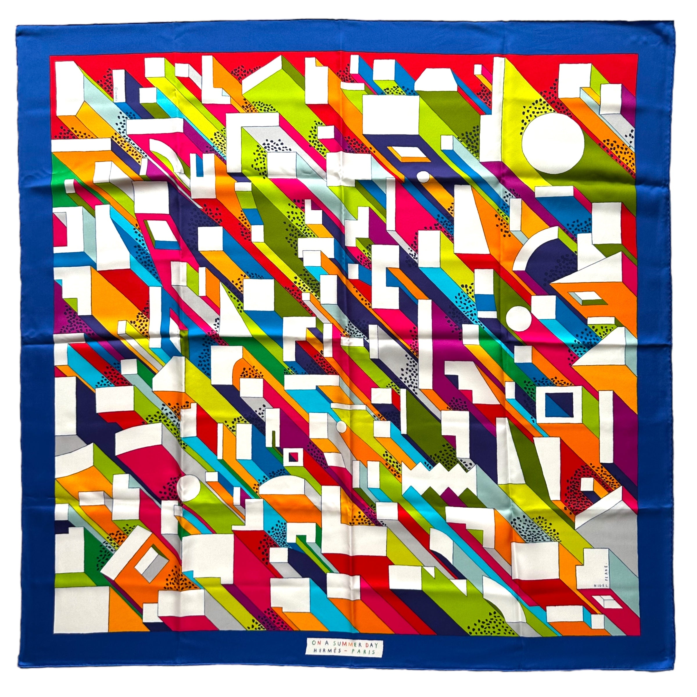 On a summer day - HERMES SCARF 90 cm