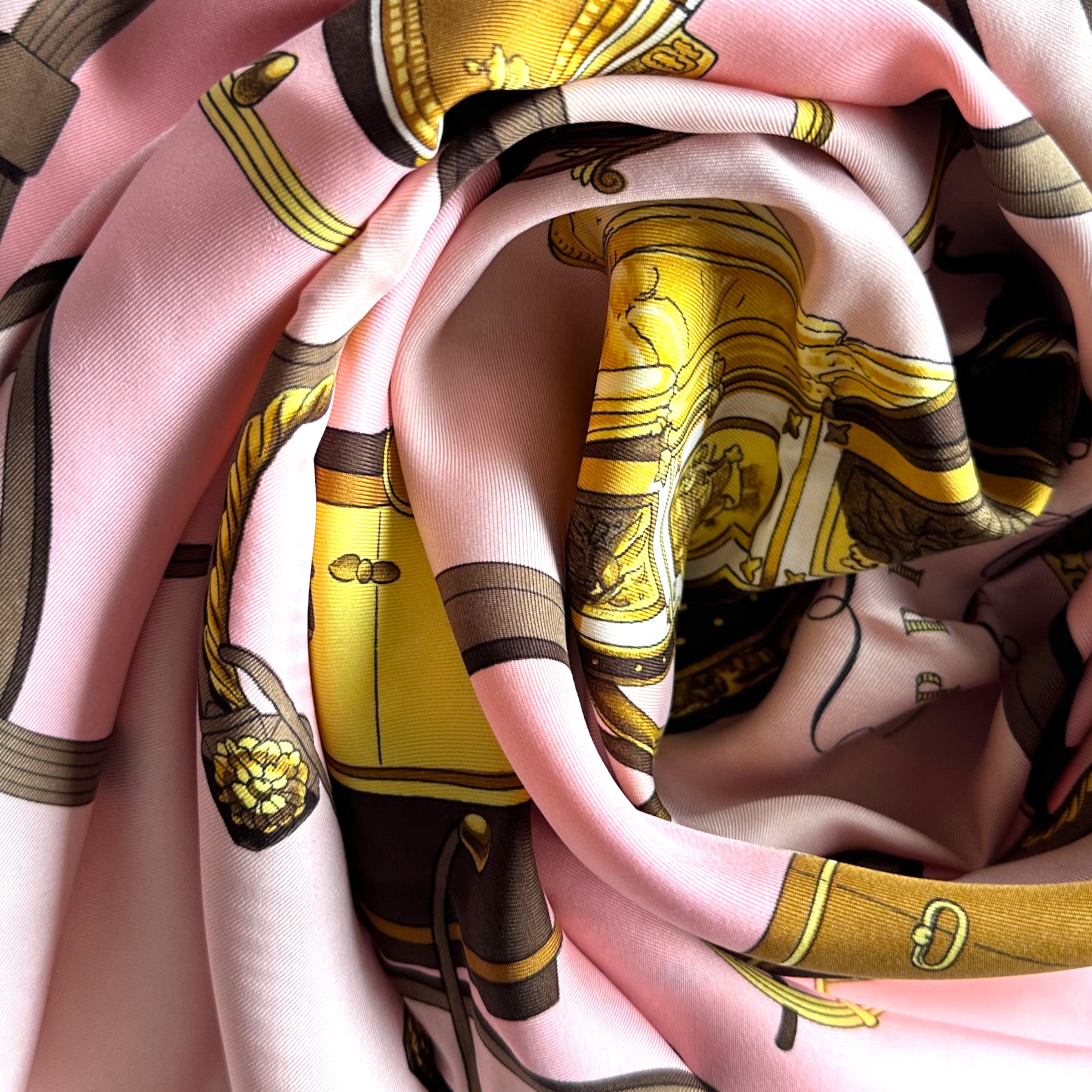 SPRINGS by Philippe Ledoux-FOULARD CARRE HERMES-1974 