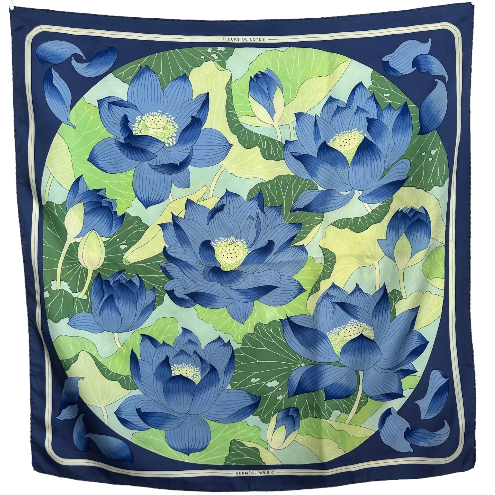 Lotus Flowers - HERMES SCARF 90 CM